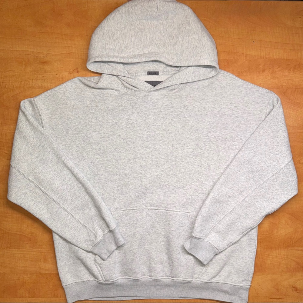 Abercrombie & Fitch Soft A&F Essentials Oversized Hoodie Grey Heather Large